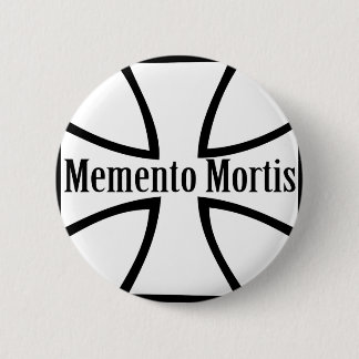 memento mortis cross icon 2 inch round button