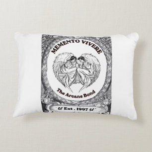 Memento Vivere   Vintage Angel Bond Art Accent Pillow