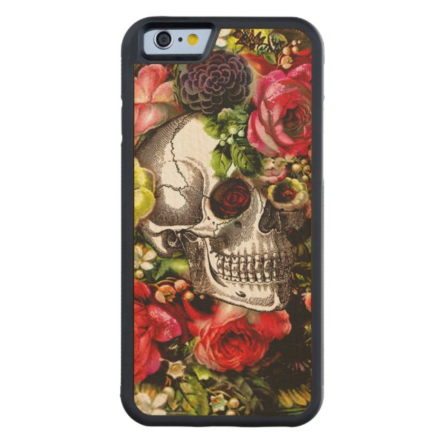 Memento Wood Case Carved Wood iPhone Case (Back)