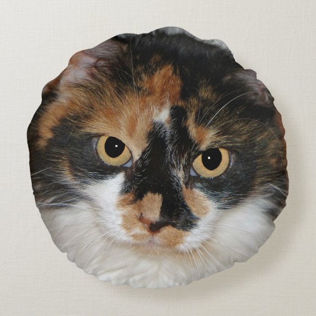 MeMeow Round Pillow (Back)