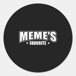 Meme's Favorite  Classic Round Sticker