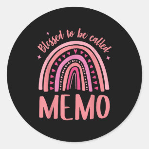Memo  classic round sticker