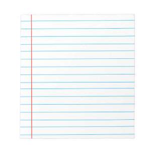Memo Pad with Lines Business Red Lined Ruler