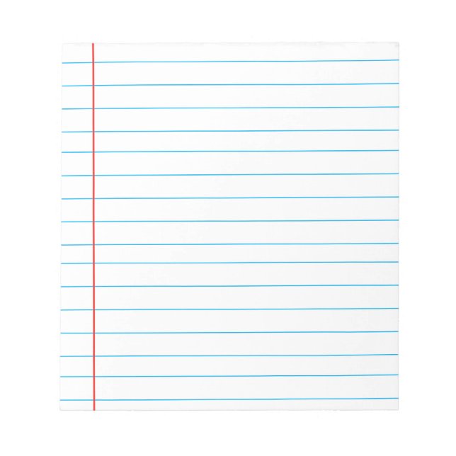 Memo Pad with Lines Business Red Lined Ruler (Front)