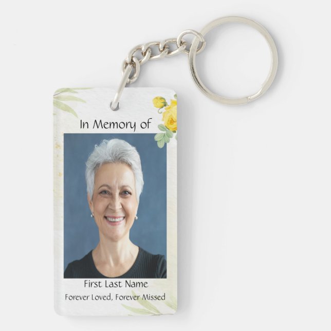 Mémoire chrétienne Photo Roses jaunes Fleurs de ja (Dos)