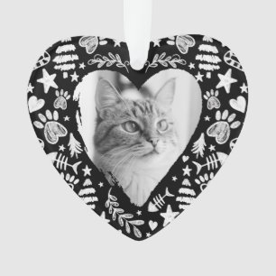 Mémoire d'amour - photo commémorative du chat en c