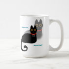 Mémoire de chat noir oublié Mug café
