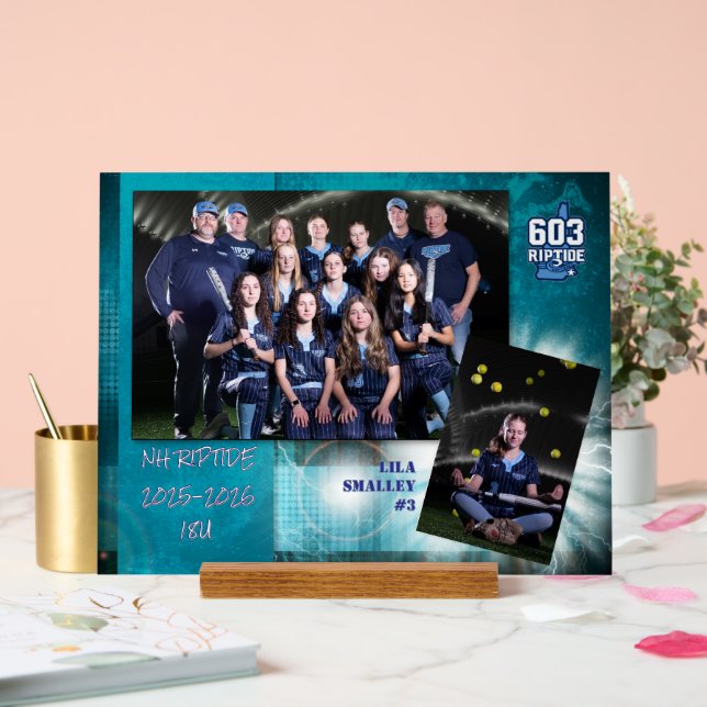 Mémoire Mate Acrylique Photo & Stand (Mariage)