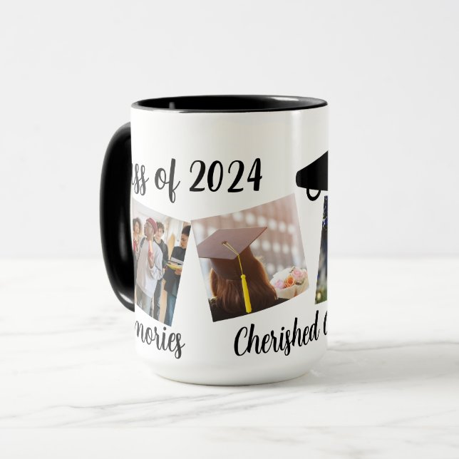 Mémoires seniors personnalisées Collage Mug (Devant gauche)