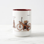 "Memorabilia Two-Tone Coffee Mug<br><div class="desc">Your groomsman will savour his coffee in this beautiful
vintage motorcycle cup image</div>