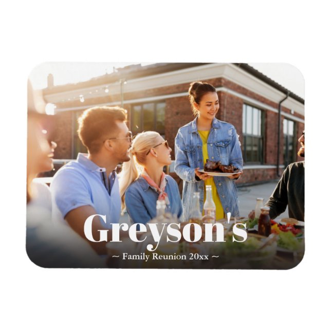 Mémorabiliens de la Réunion familiale Magnets (Horizontal)