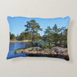 memorable moments Sweden scandinavia fjord Accent Pillow