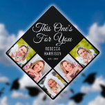 Memorial 5 Photo Collage Graduation Cap Topper<br><div class="desc">Personalize with a special message,  5 photos,  name and date. Designed by Thisisnotme©</div>