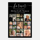 Mémorial à jamais dans nos cœurs Collage de 21 pho