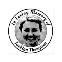 Memorial Add Name Photo Self-inking Stamp