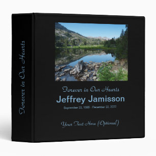 Memorial Book, Reflection in Lake Binder