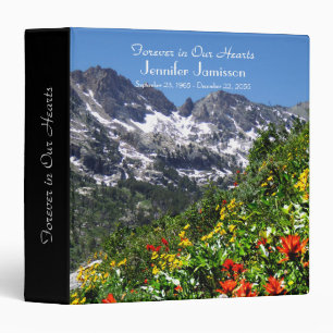 Memorial Book, Ruby Mountain Wildflowers Binder