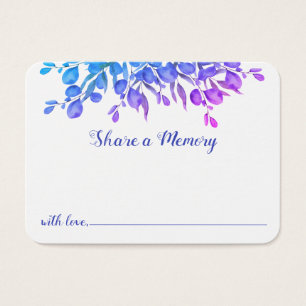 Memorial Botanical Foliage Share A Memory Card 