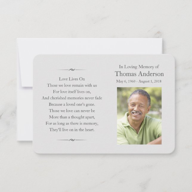 Memorial Card (Front)