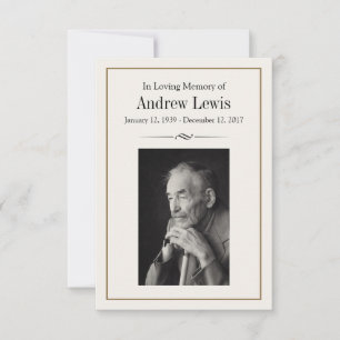 Memorial Card