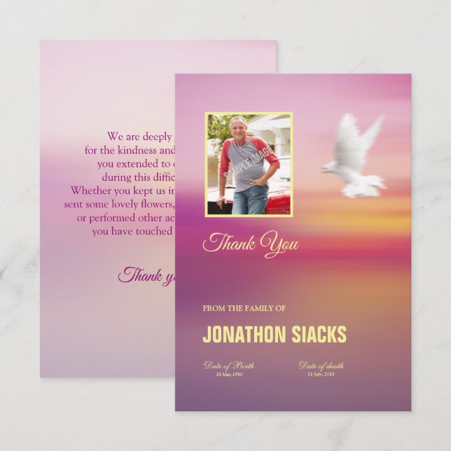 Memorial Card (Front/Back)