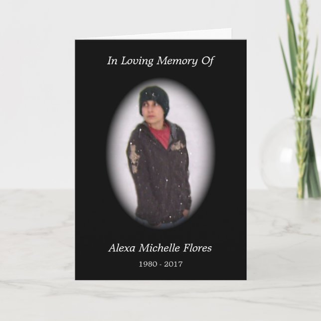 memorial card (black) (Front)