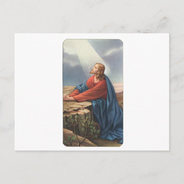 Memorial card depicting Jesus (Front)
