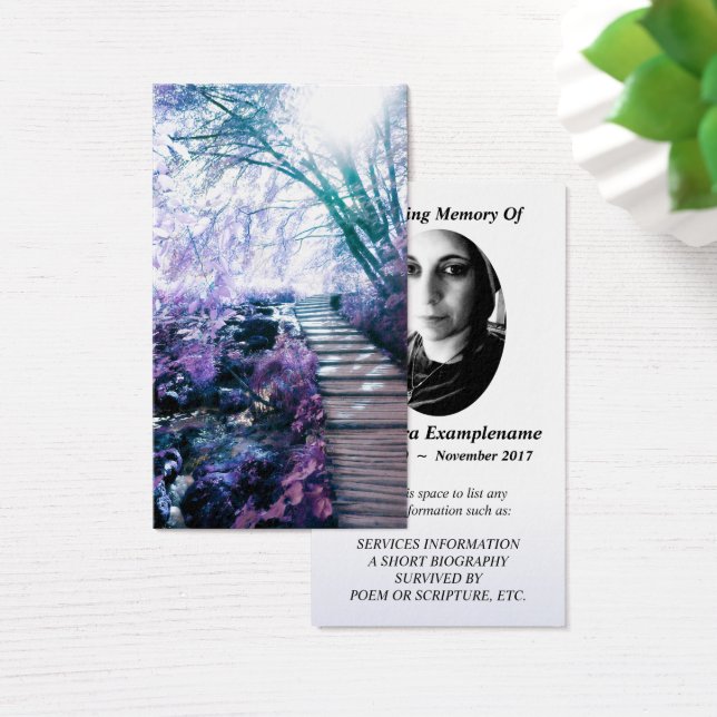 memorial card enchanted path (Desk)