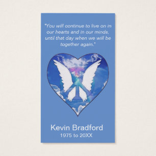Memorial Card   Peace Rainbow
