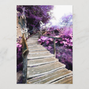 memorial card wisteria stairs