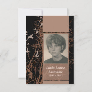 memorial cards : silhouscreen night