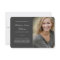 Memorial Cards With Photo Charcoal Grey