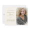 Memorial Cards With Photo Cream Gold
