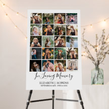 Memorial Celebration 20 Photo Collage Funeral