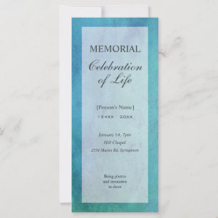 Memorial Celebration of Life Invitation