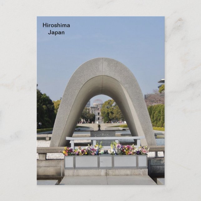 Memorial Cenotaph, Hiroshima Memorial Park, Japan Postcard (Front)