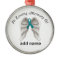 Memorial Christmas Ornament Teal  Ovarian Cancer