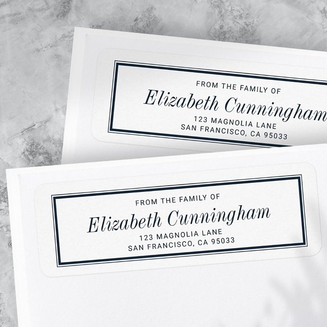 Memorial Classic Simple Typographie Adresse de ret (Créateur téléchargé)