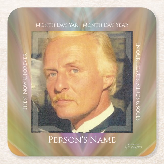 Memorial Coaster you customize - HAMbyWG (Front)