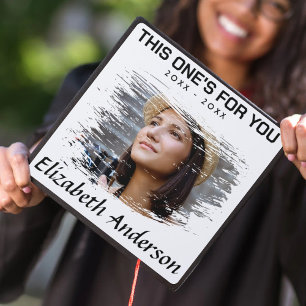Memorial Custom Photo Tribute Keepsake Graduation Cap Topper