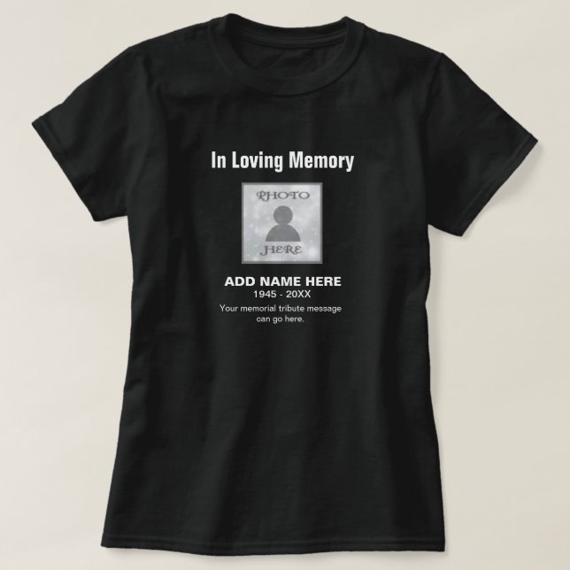 Mémorial | dans le T-shirt affectueux de mémoire (Design devant)