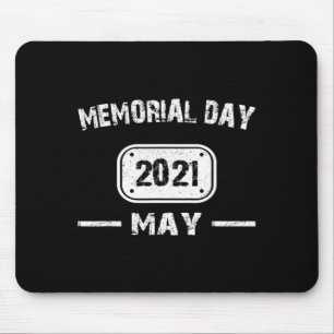 Memorial day 2021 american flag men women 4 Memori Mouse Pad