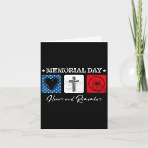 Memorial day 2022 veterans day usa flag red poppy card
