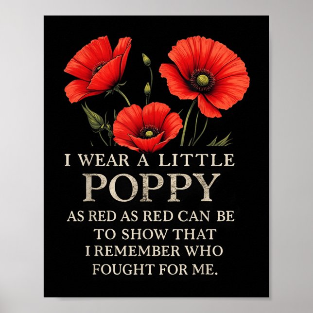 Memorial Day 2025 Usa Memorial Veterans Day Red Po Poster (Front)