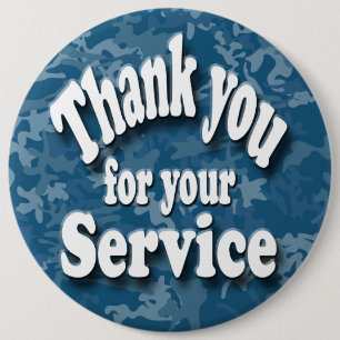 Memorial Day 6 Inch Round Button