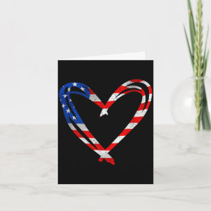Memorial day amp 4th july partiotic heart 1 Memori Card