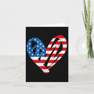 Memorial Day &amp; 4th July Partiotic Heart  Card