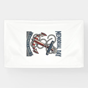 Memorial Day Anchor Remember Honor Vintage Shirt_1 Banner