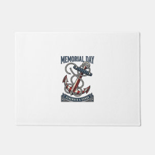 Memorial Day Anchor Remember Honor Vintage Shirt_1 Doormat