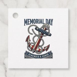 Memorial Day Anchor Remember Honor Vintage Shirt_1 Favour Tags